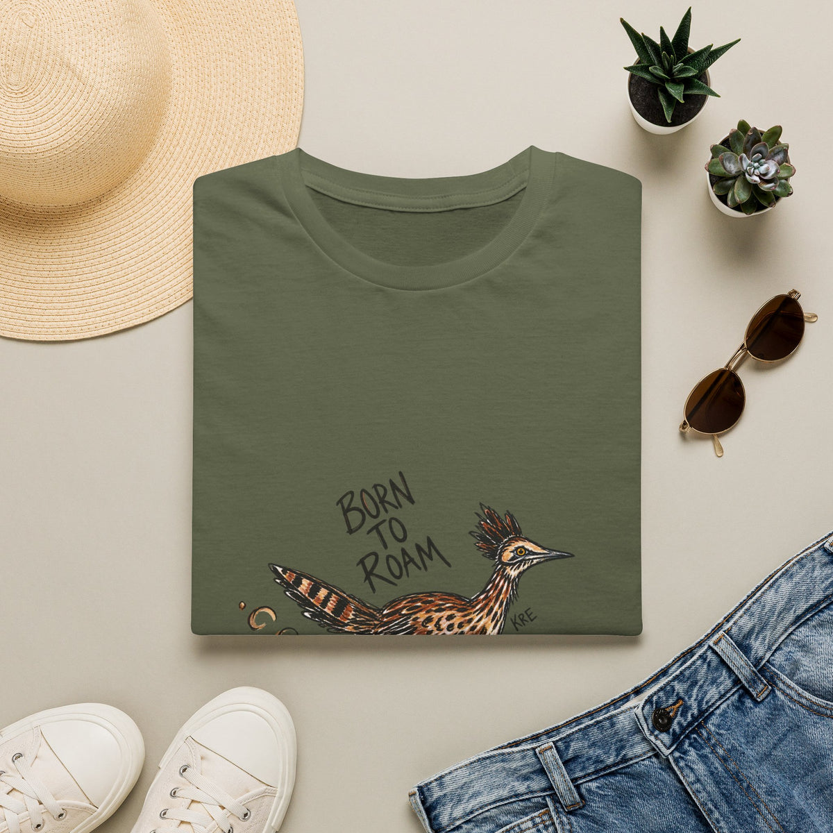 Born to roam roderunner T-shirt with color