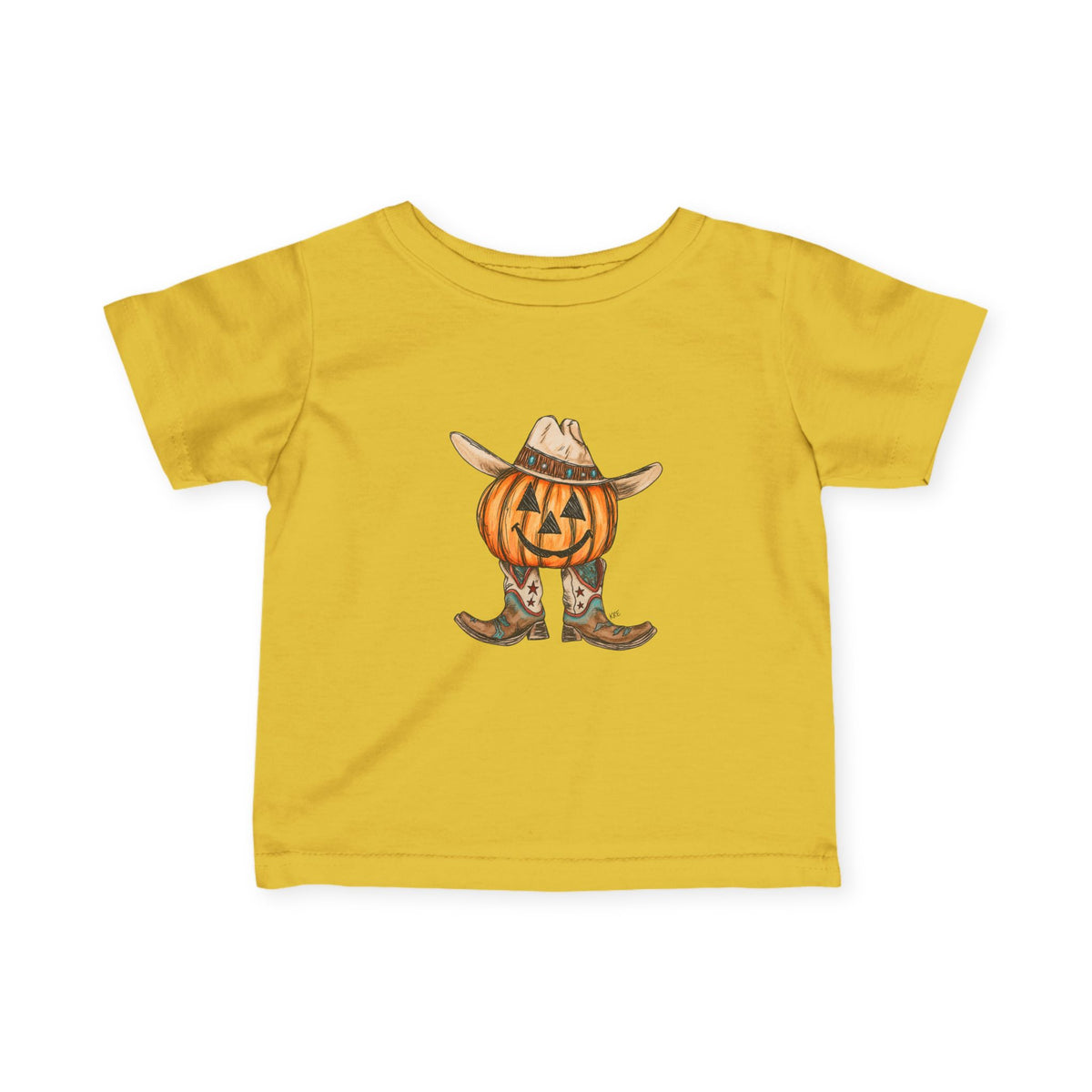 Cowboy pumpkin toddler shirt