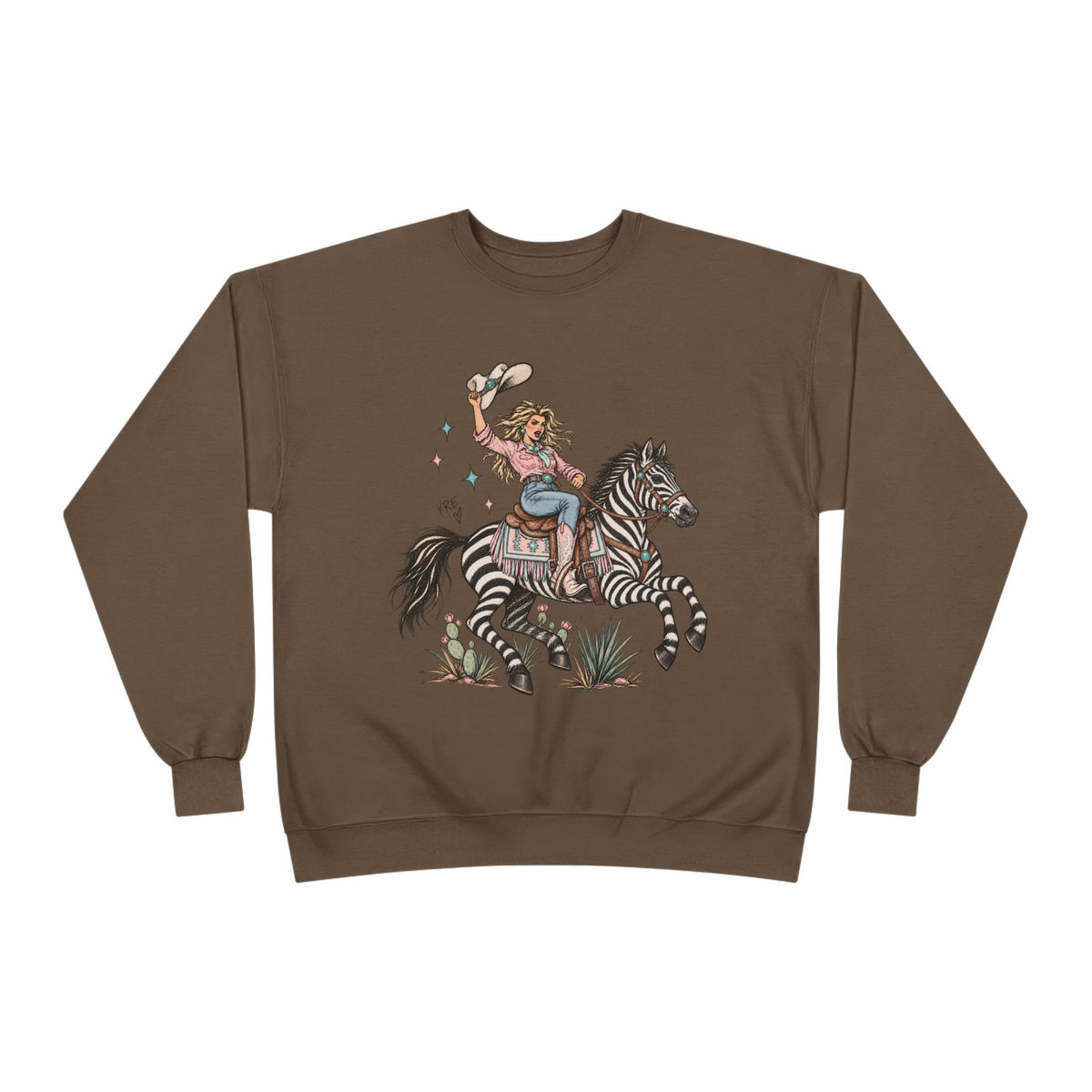 Desert zebra crewneck