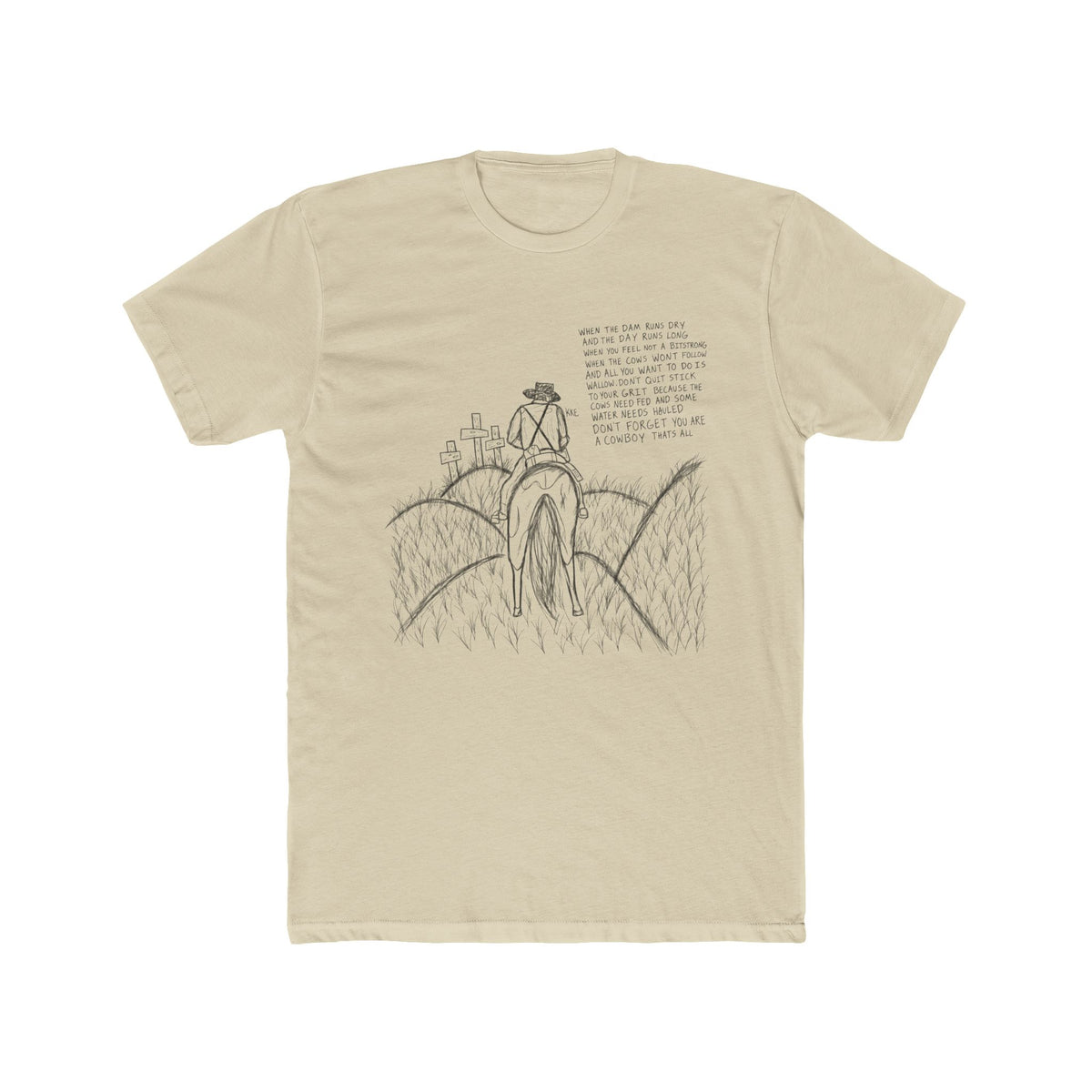 Cowboy that’s all poem T-shirt