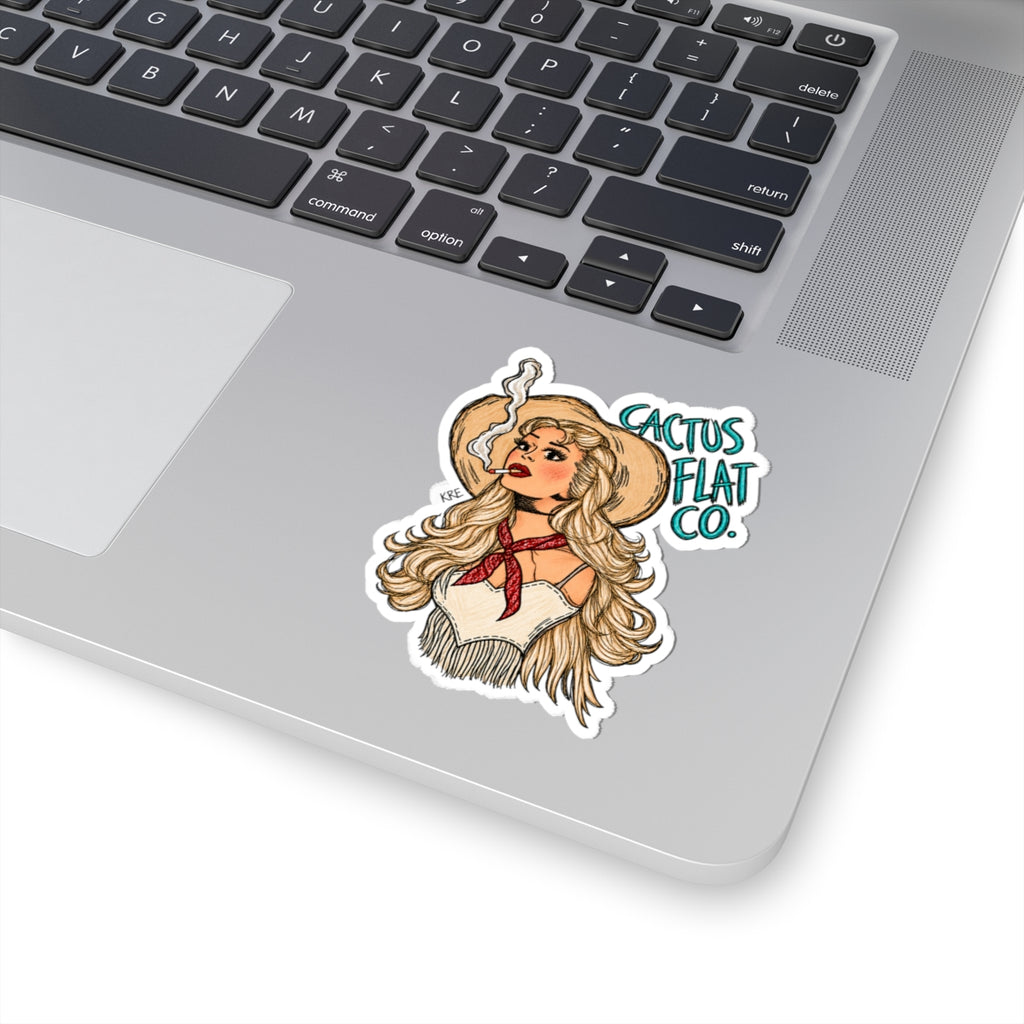 Catusflatco. Cowgirl sticker
