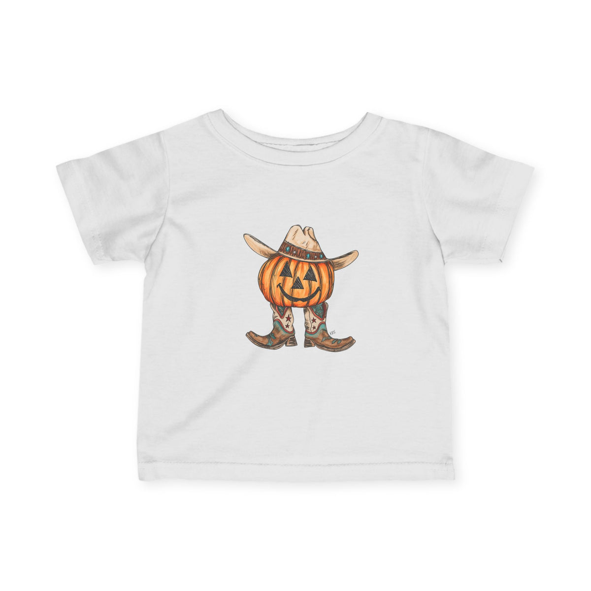 Cowboy pumpkin toddler shirt