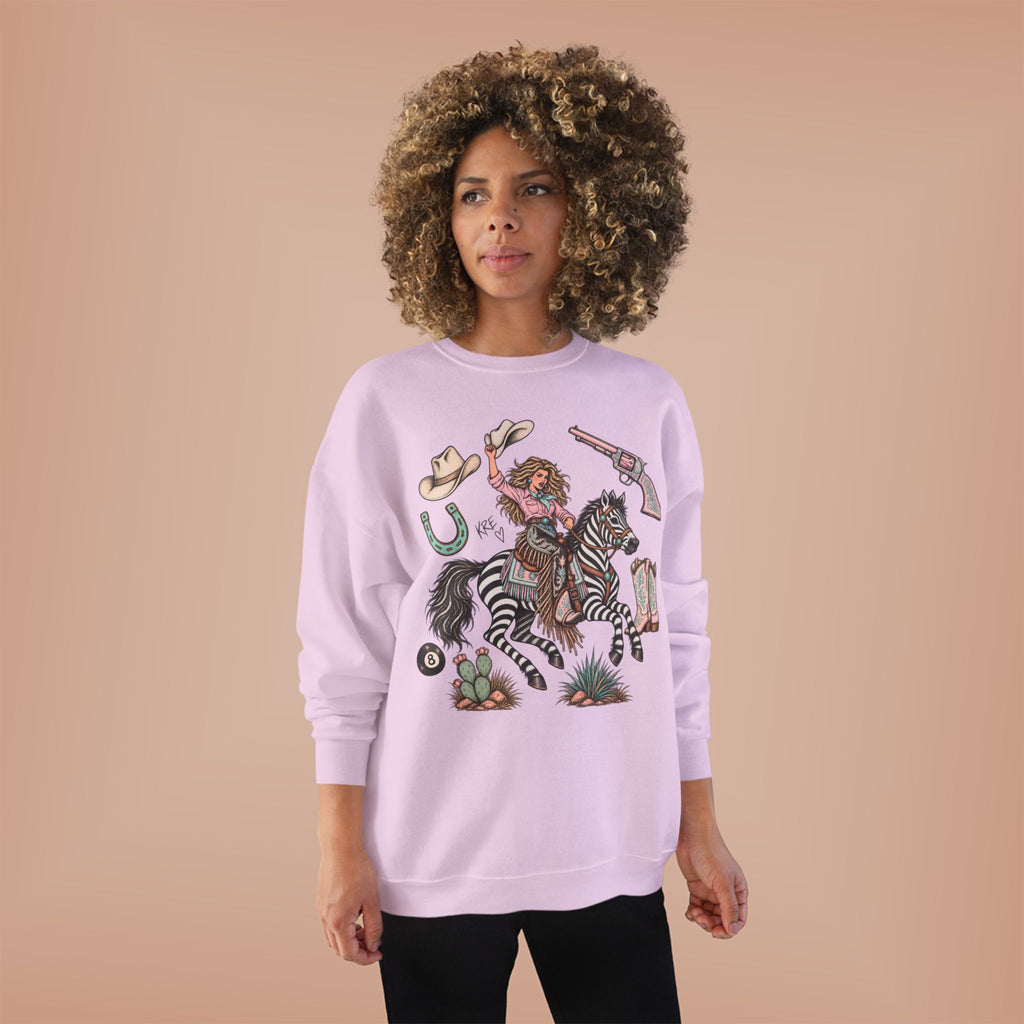 Zebra girl crewneck