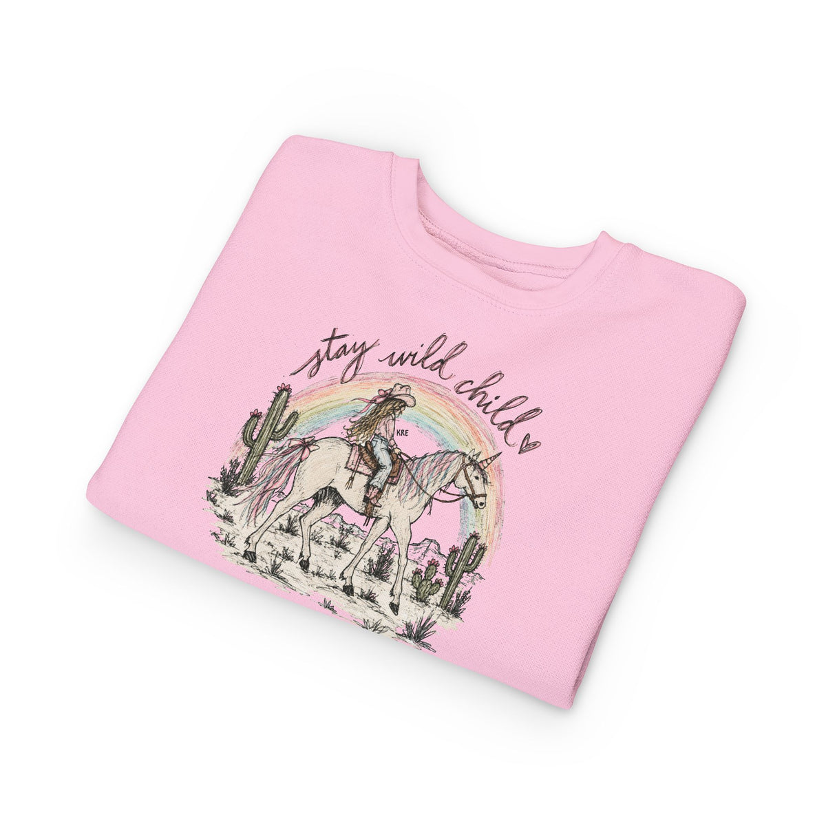 Stay wild child toddler crewneck