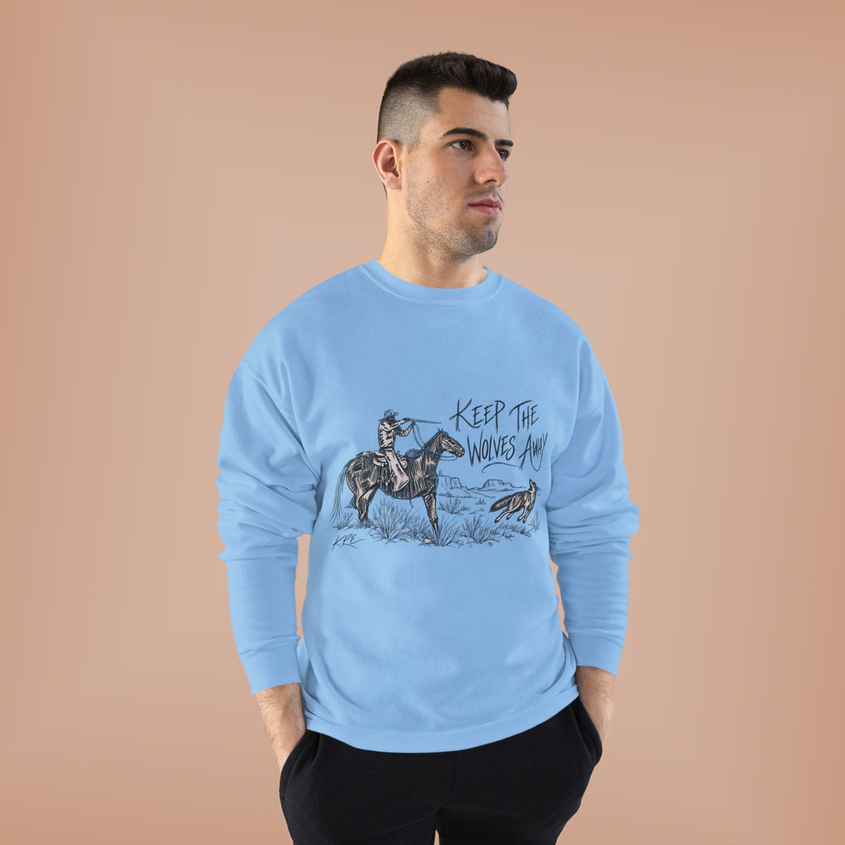Keep the wolves away crewneck