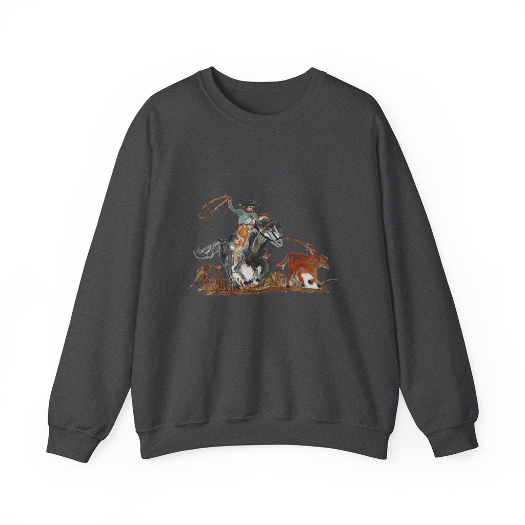 Roper Crewneck Sweatshirt watercolor by Paula Emry-burtt