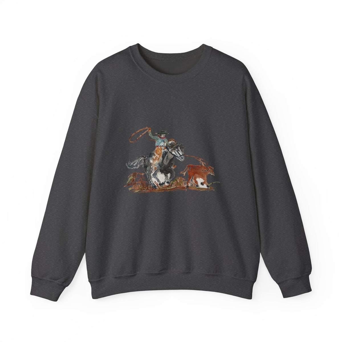 Roper Crewneck Sweatshirt watercolor by Paula Emry-burtt