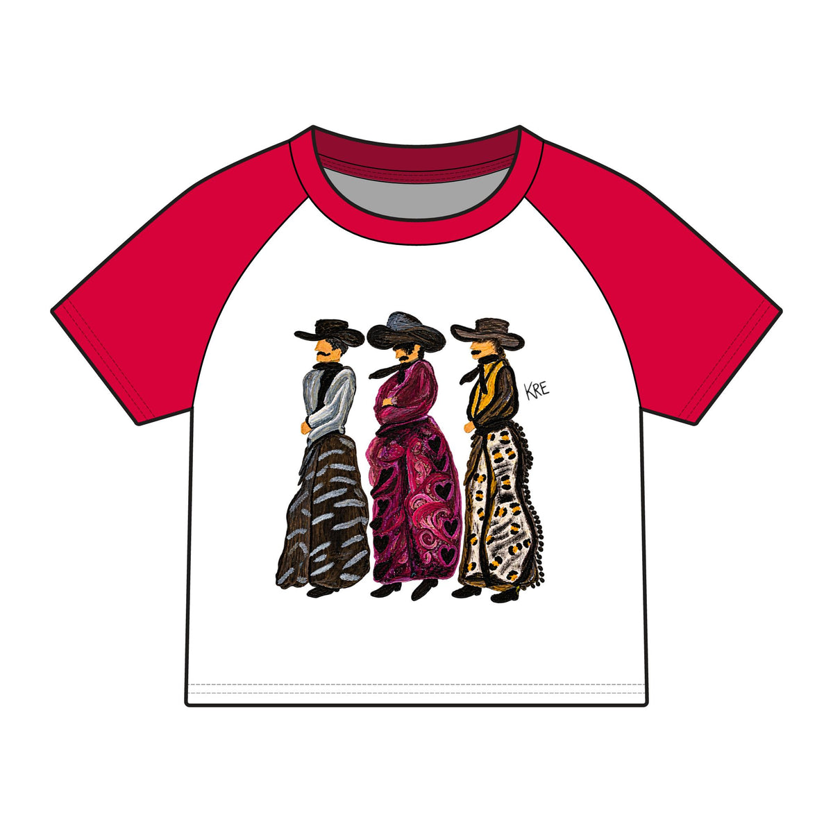 Cowboy in style raglan baby tee