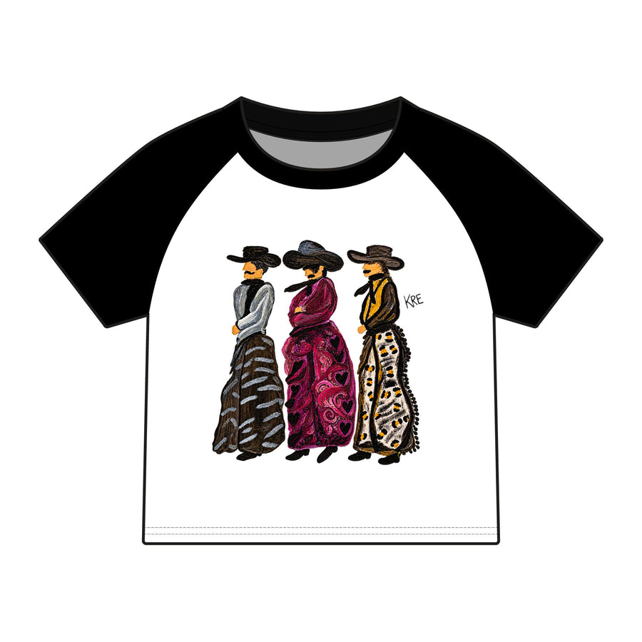 Cowboy in style raglan baby tee