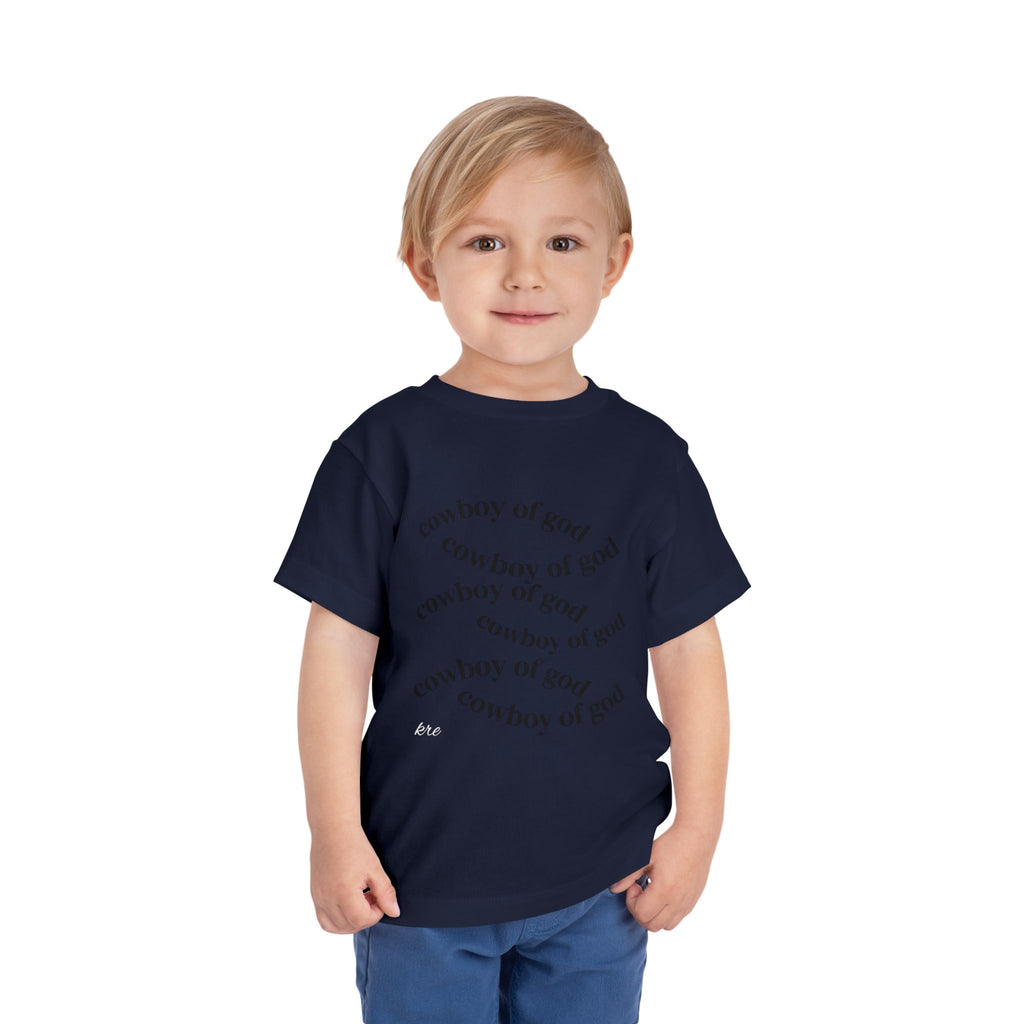 Cowboy of god Toddler Short Sleeve Tee