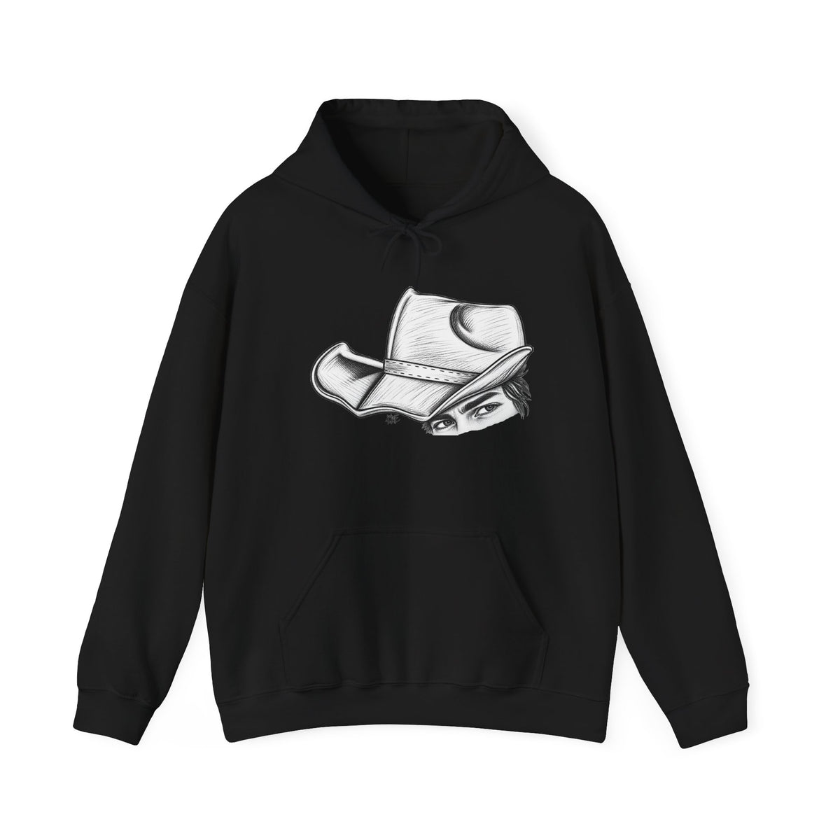 Hidden behind the brim Hooded Sweatshirt