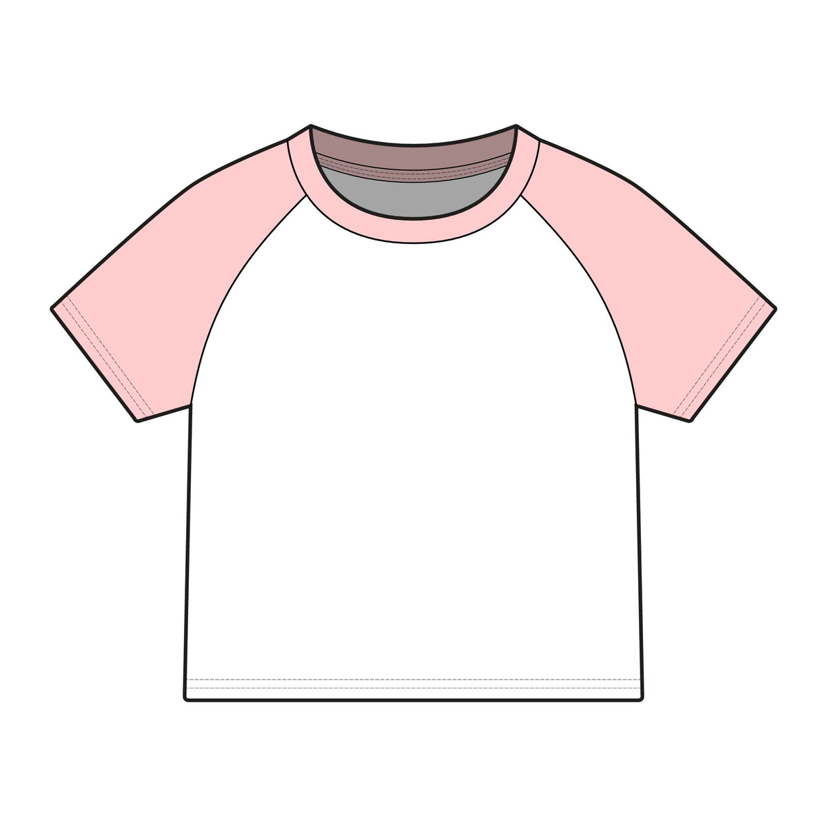 Hand drawn cowboy bible verse raglan baby tee
