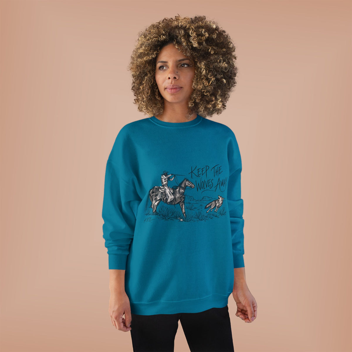 Keep the wolves away crewneck