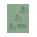 Velveteen Plush Blanket — Horse Sketch & Proverbs 21:31