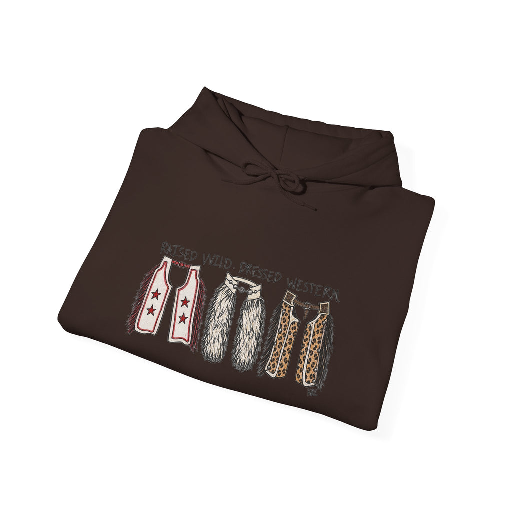 Raised wild dressed western Hooded Sweatshirt