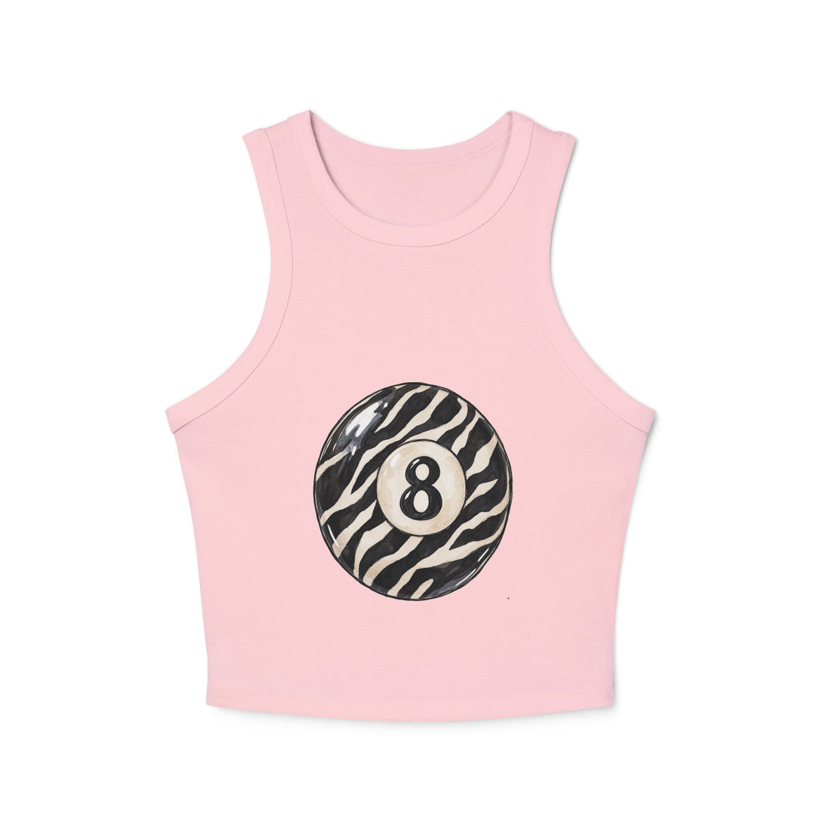 Lucky 8 Women's Micro Rib Racer Tank Top