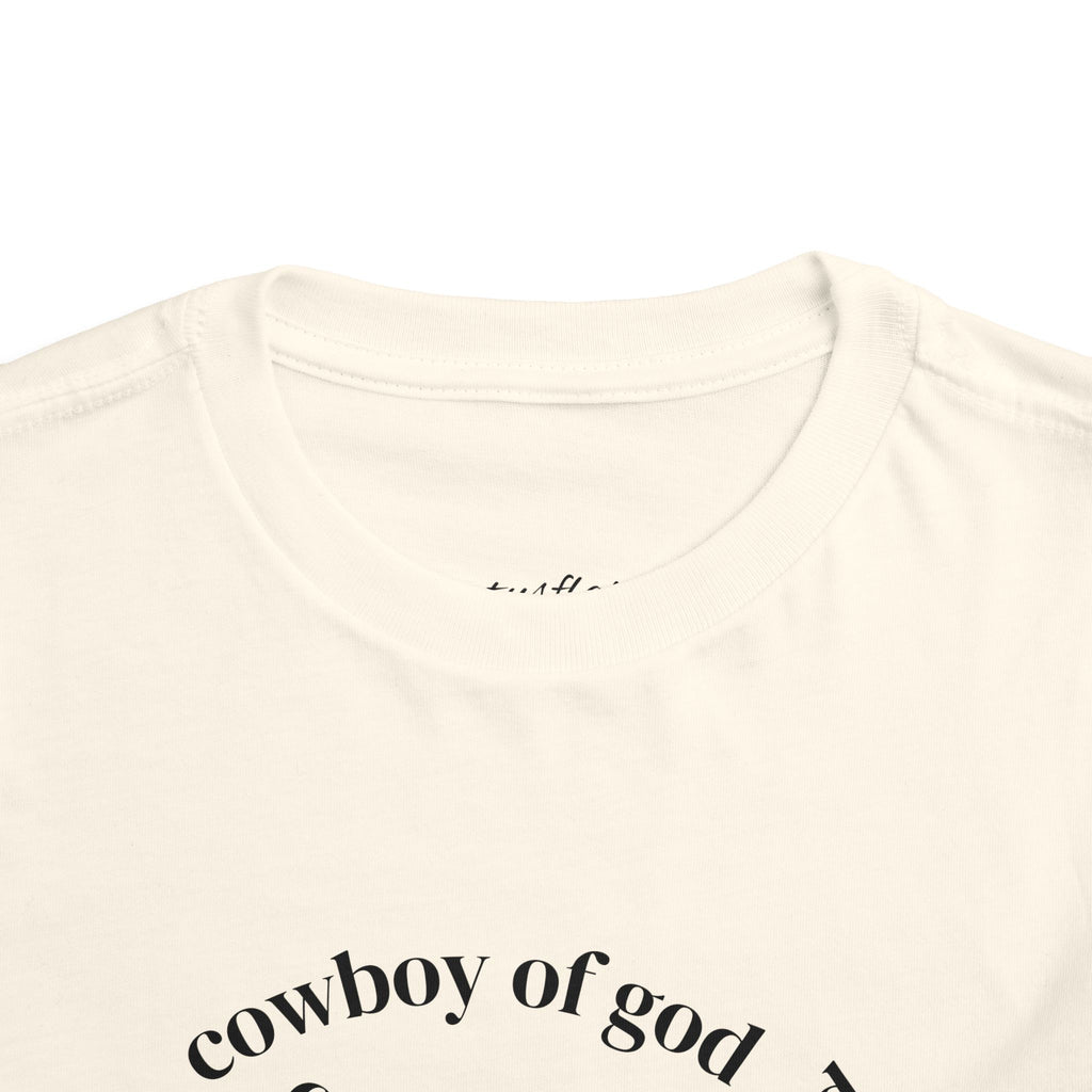 Cowboy of god Toddler Short Sleeve Tee