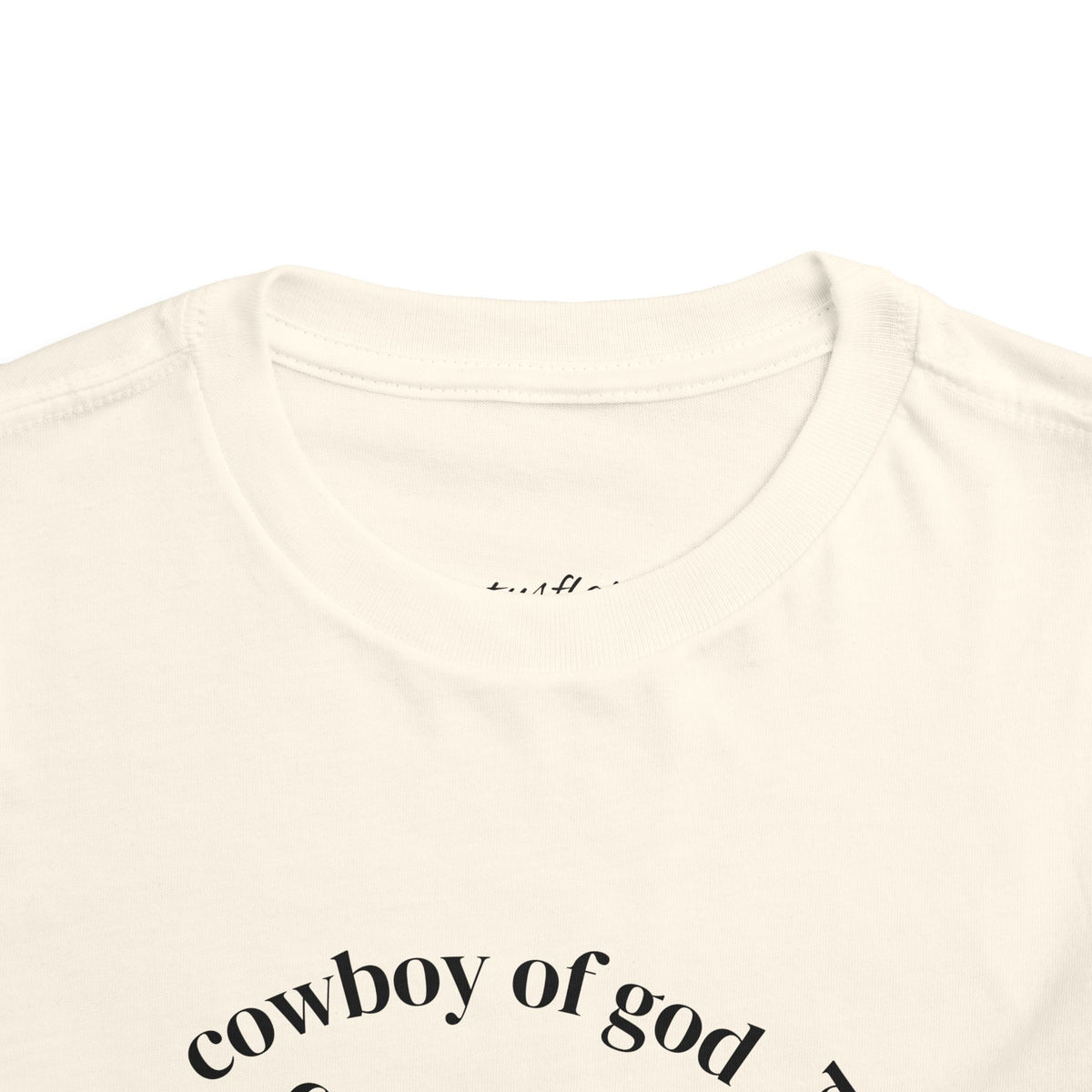 Cowboy of god Toddler Short Sleeve Tee