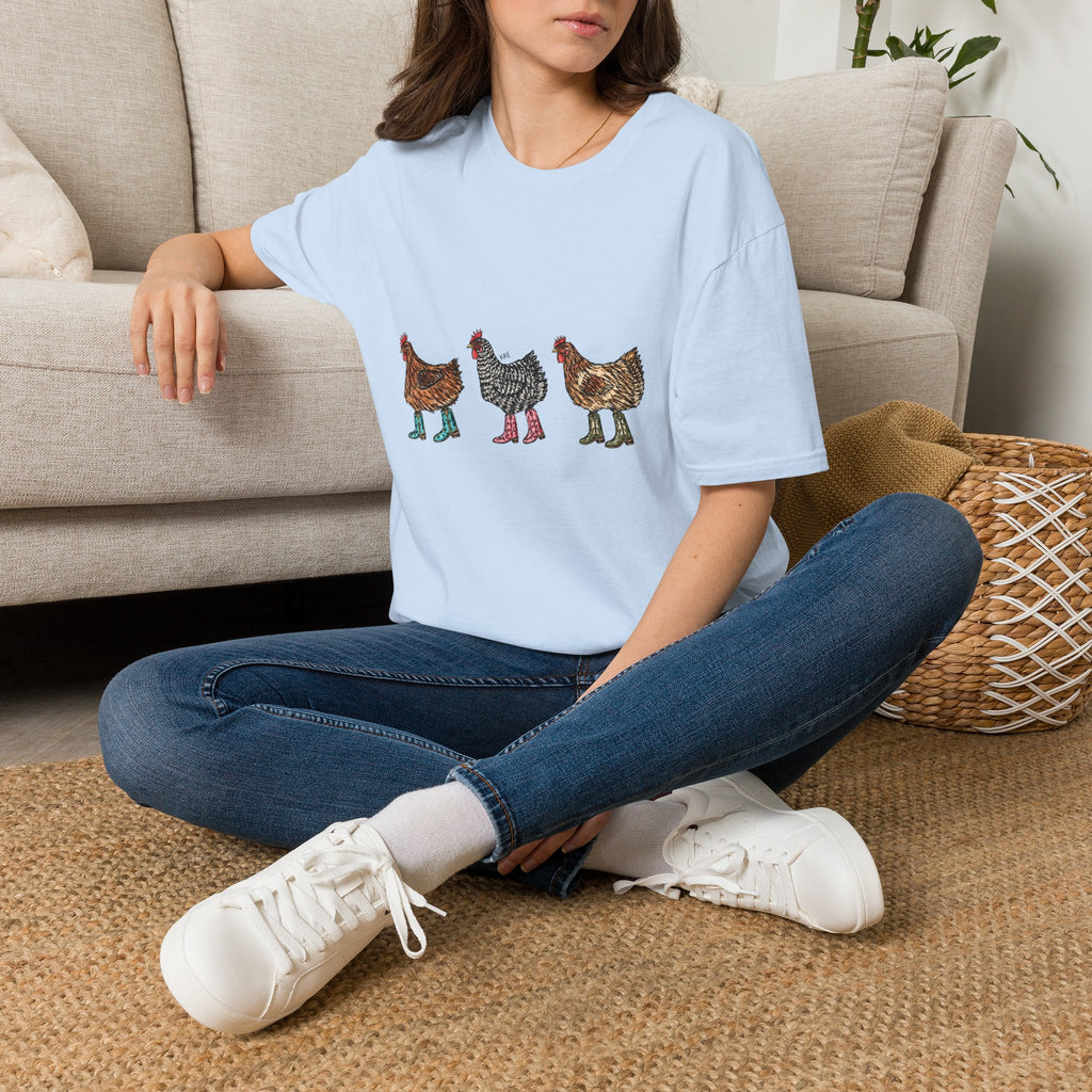 Cowboy chickens T-shirt