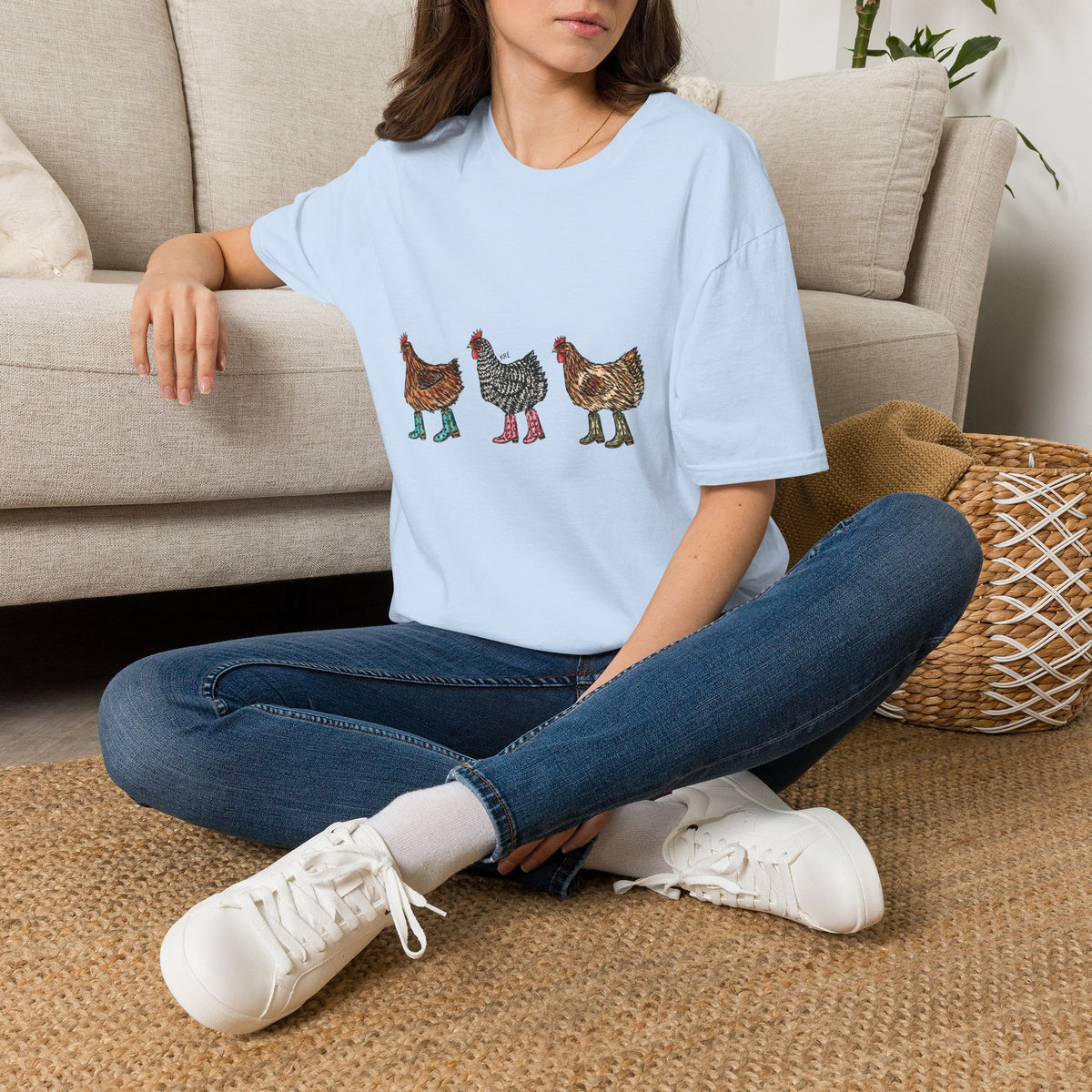 Cowboy chickens T-shirt