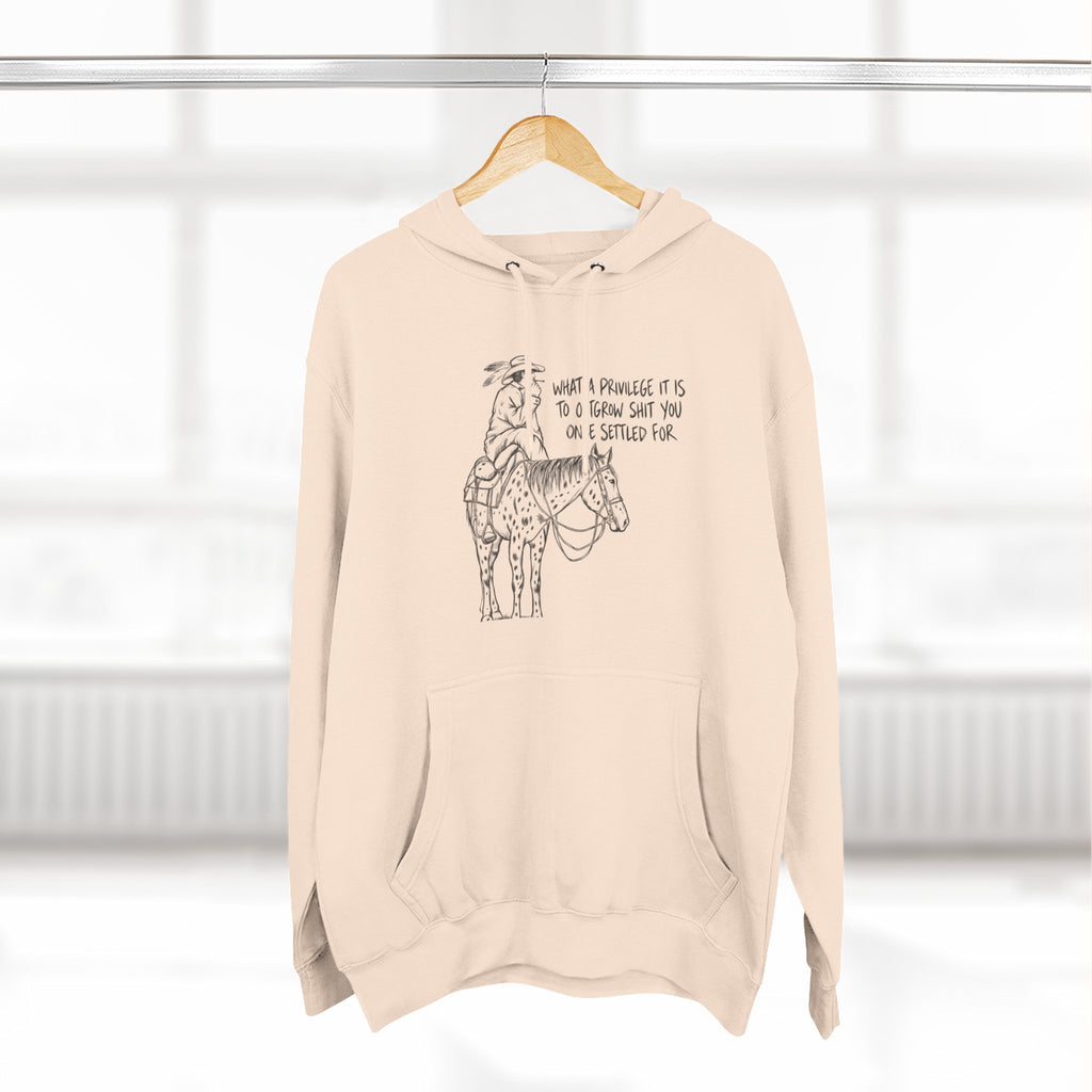 What a privilege fleece hoodie