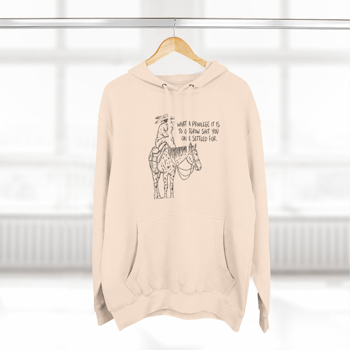 What a privilege fleece hoodie