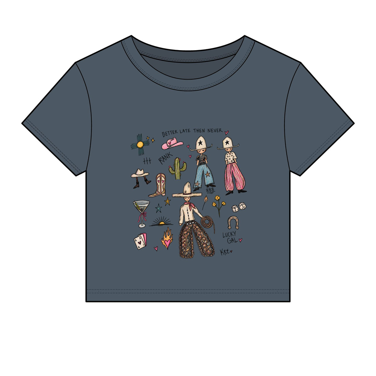 Lucky gal micro tee