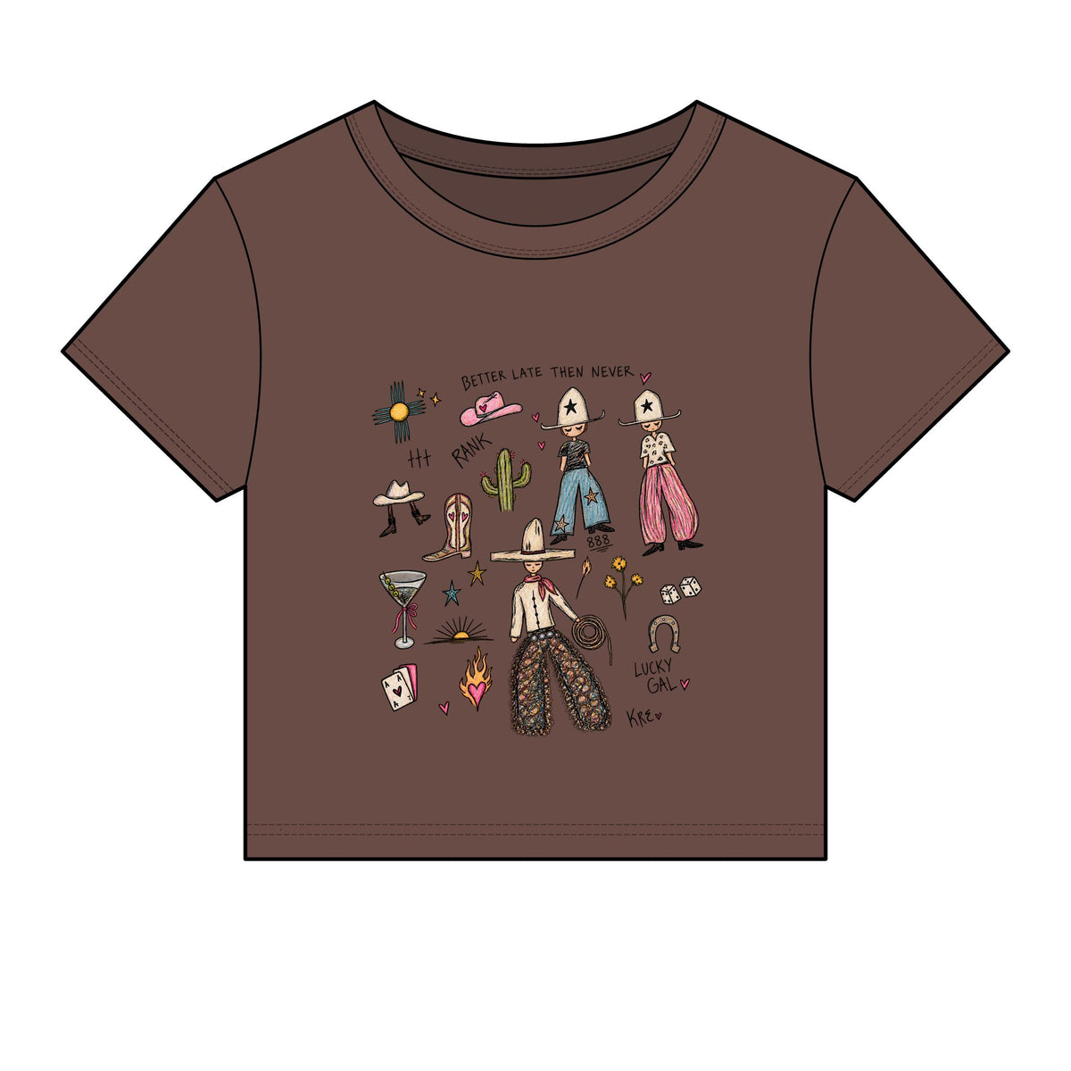Lucky gal micro tee