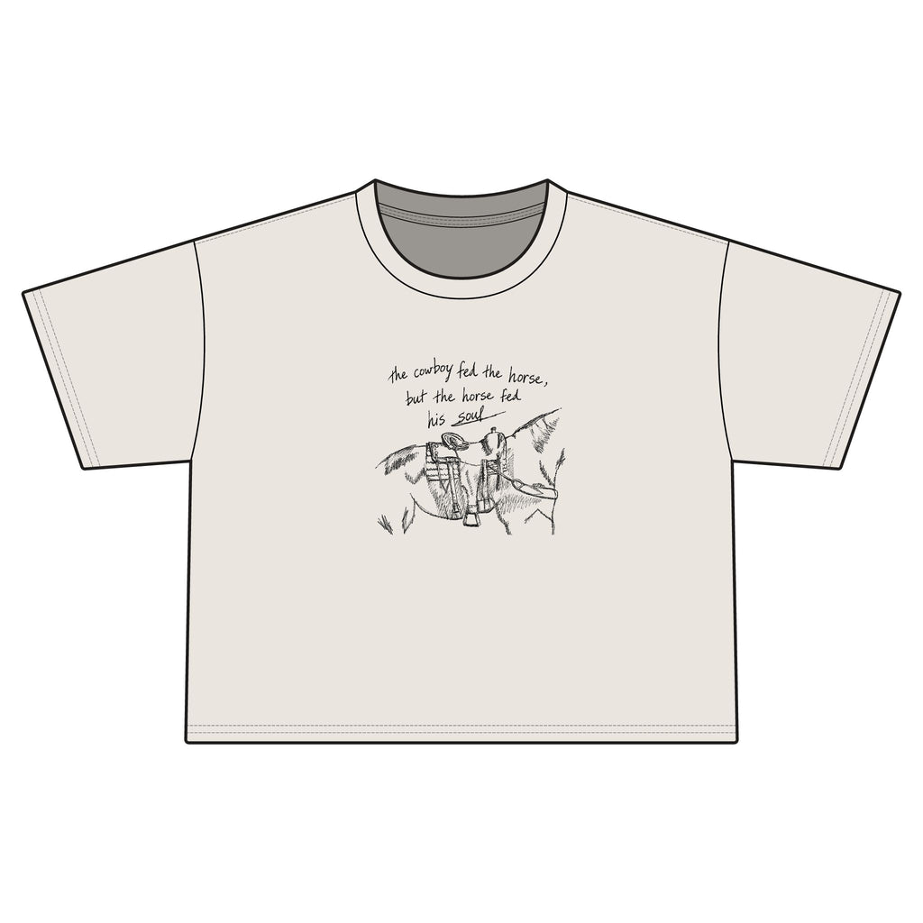 Cowboy soul crop tee