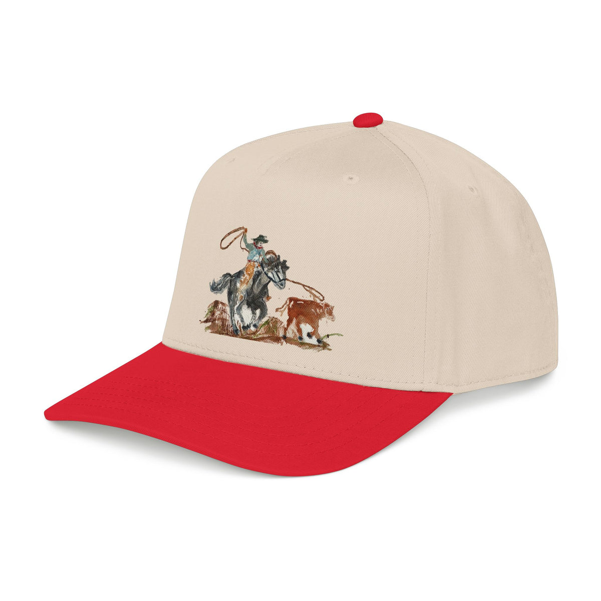 Roper watercolor baseball cap by Paula Emry-burtt