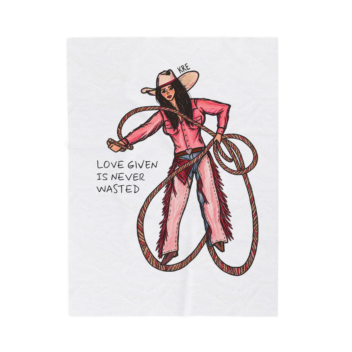 Love Given Is Never Wasted —Velveteen Plush Blanket