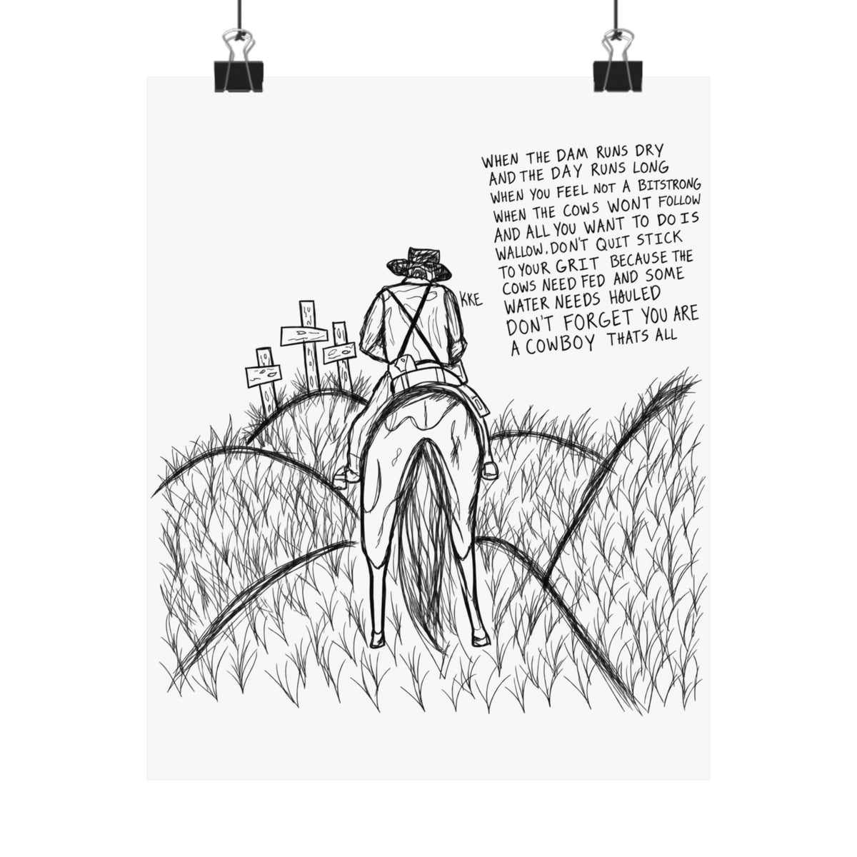 Cowboy that’s all poster