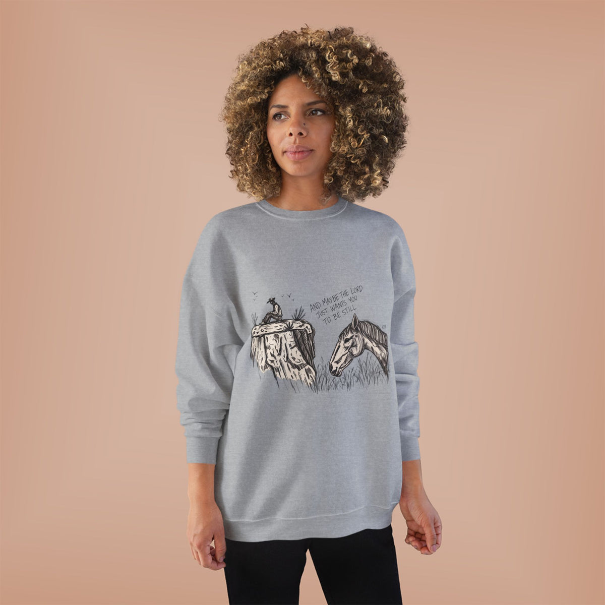 In the stillness crewneck