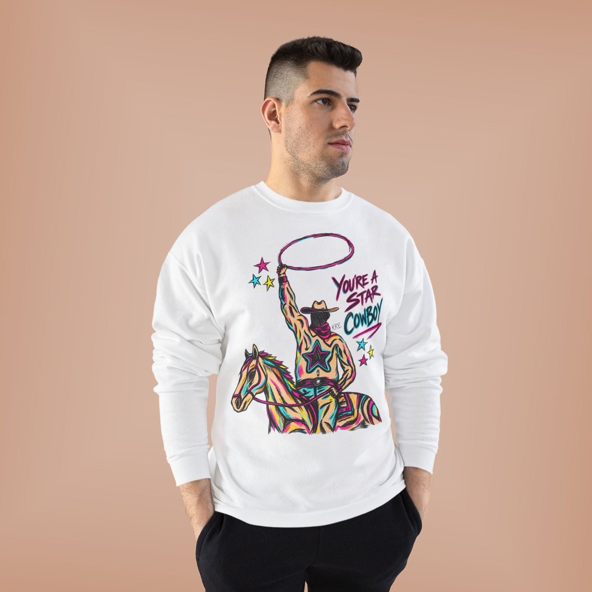Star cowboy crewneck