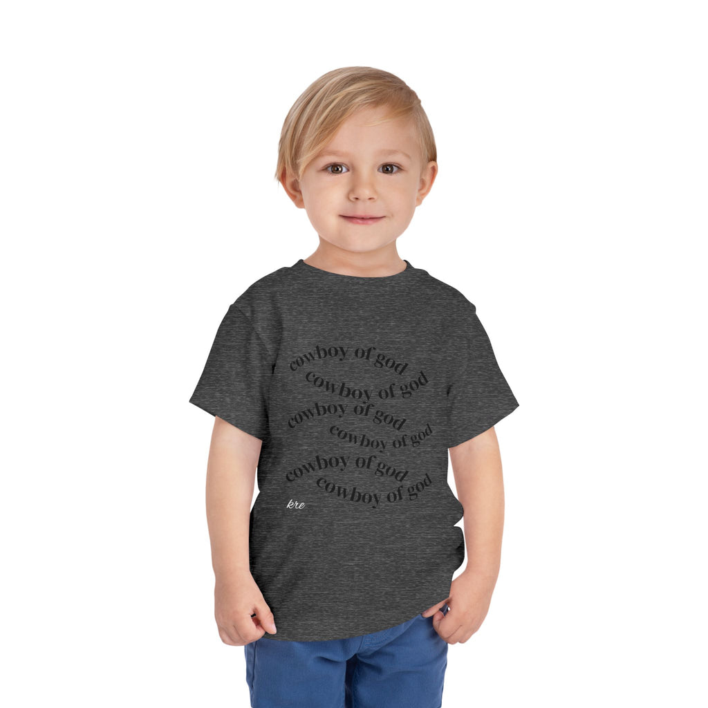 Cowboy of god Toddler Short Sleeve Tee
