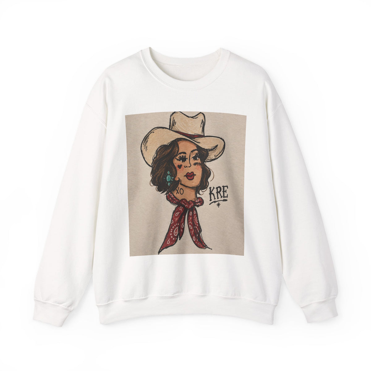 Rodeo rose crewneck