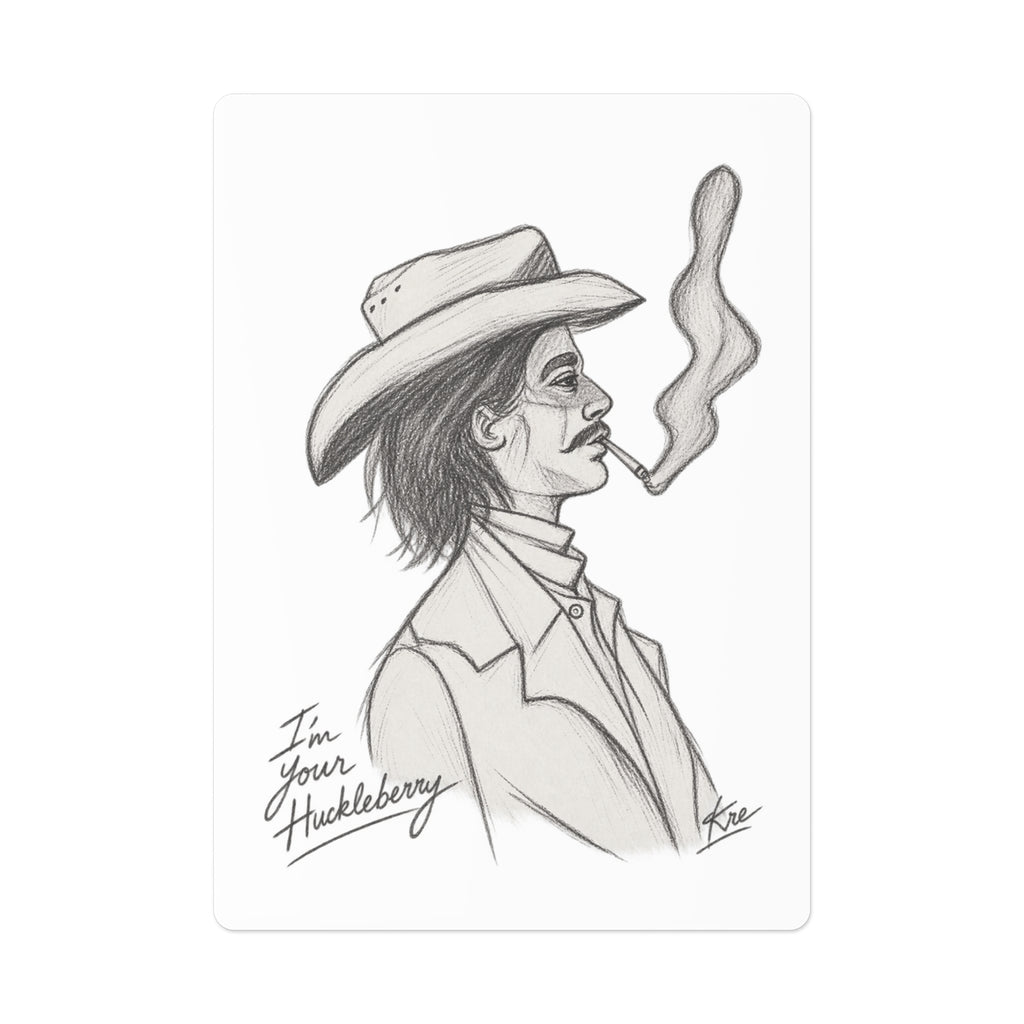 “I’m your huckleberry” poker cards