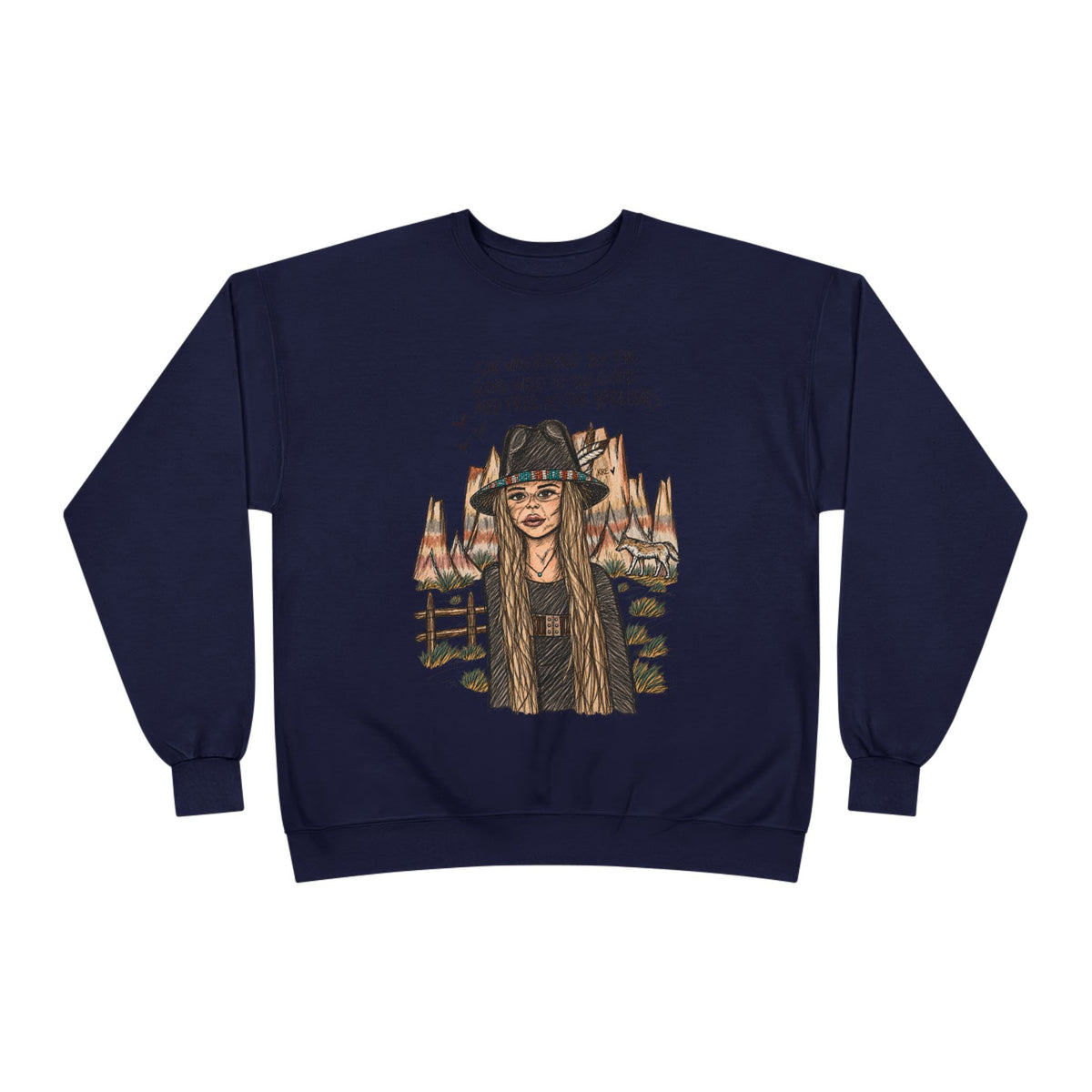 She was as free as the badlands crewneck