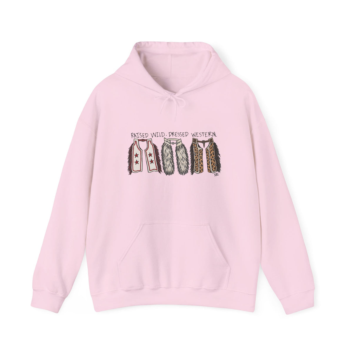 Raised wild dressed western Hooded Sweatshirt