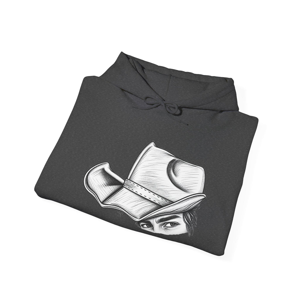 Hidden behind the brim Hooded Sweatshirt