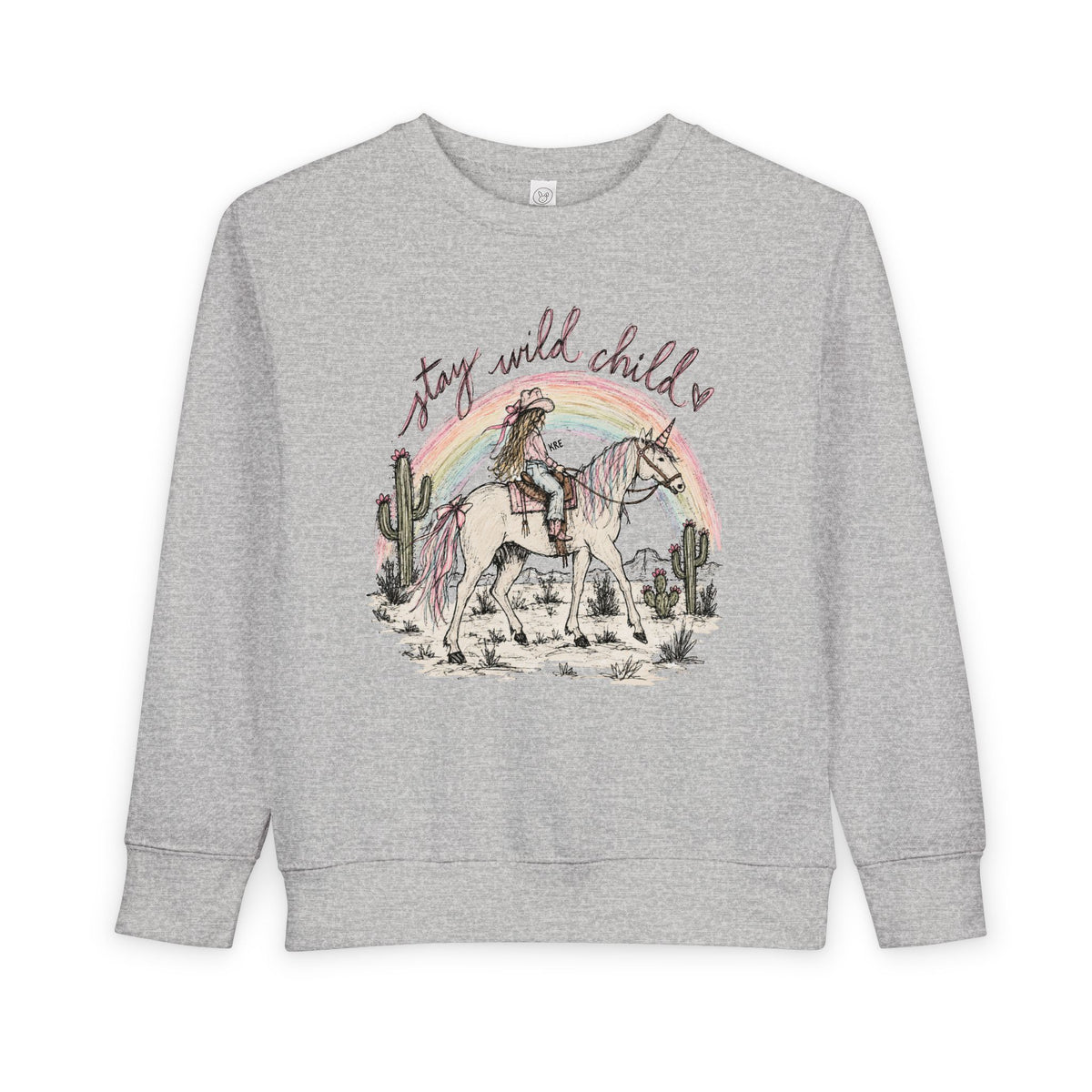 Stay wild child toddler crewneck