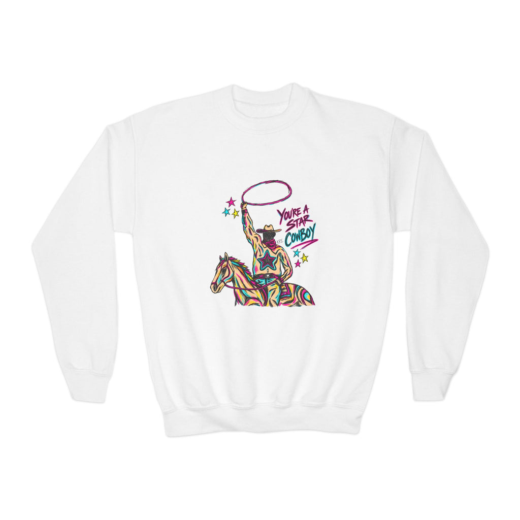 You're a Star Cowboy — Youth Crewneck Sweatshirt