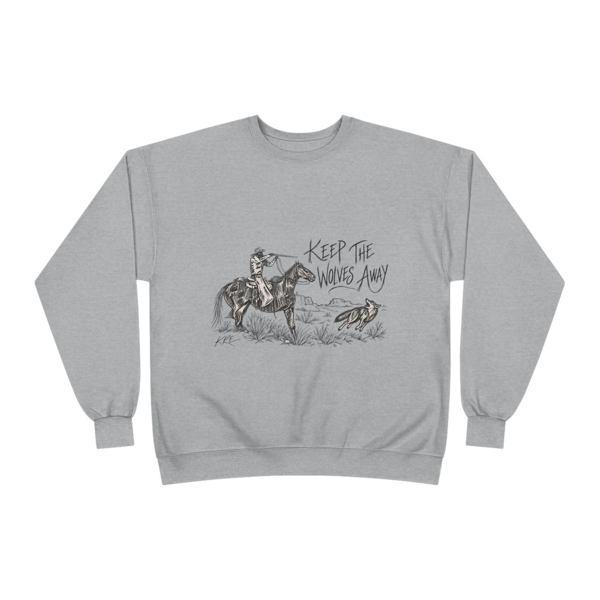 Keep the wolves away crewneck