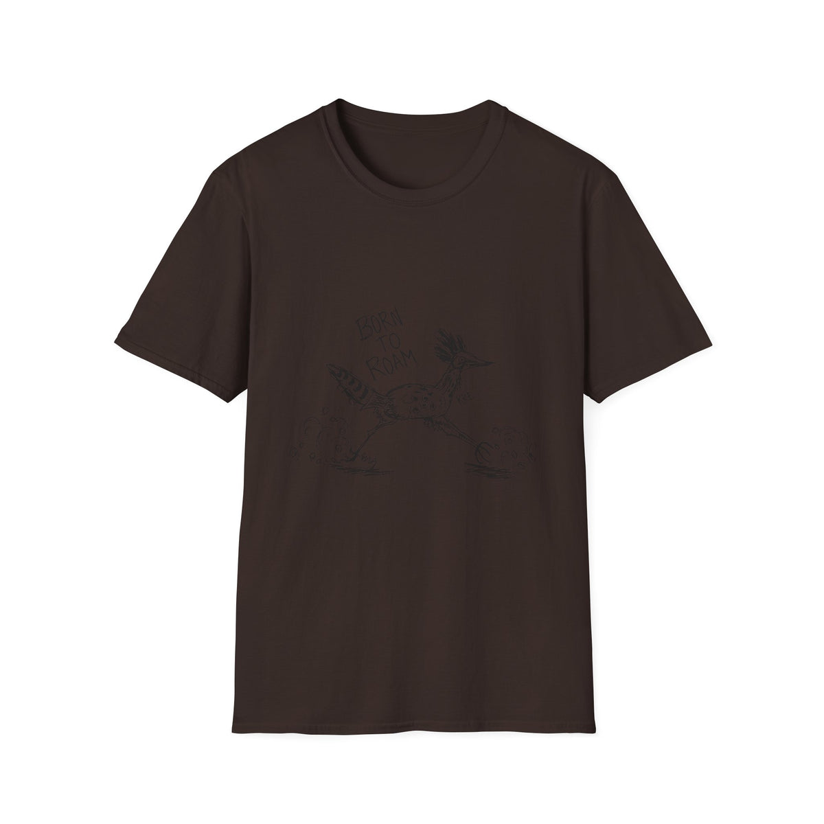 Born to roam roadrunner T-shirt with no color