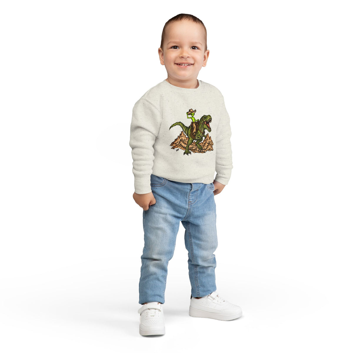 Alien outlaw toddler crewneck