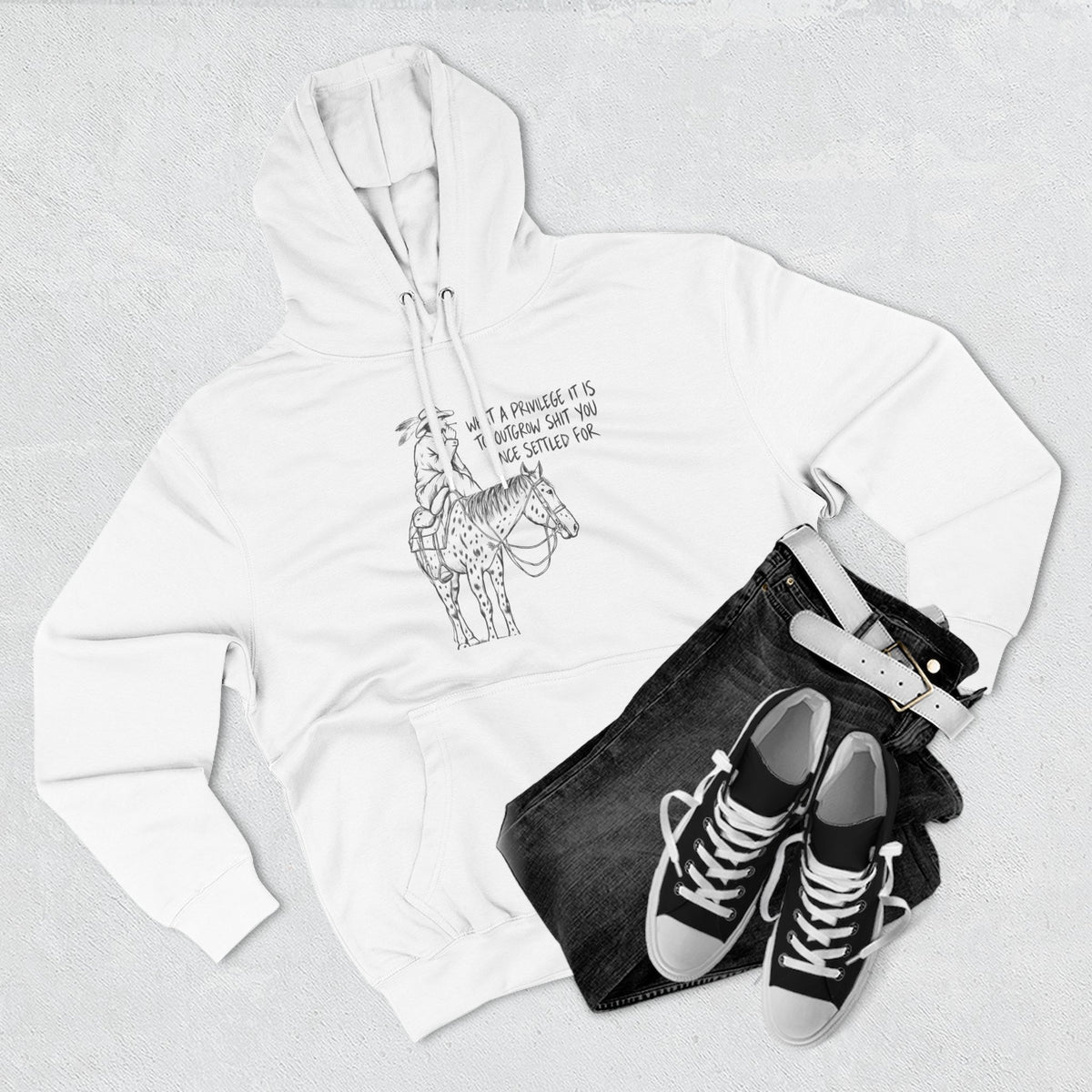 What a privilege fleece hoodie