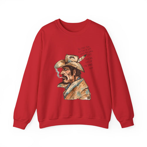 A cowboys word crewneck