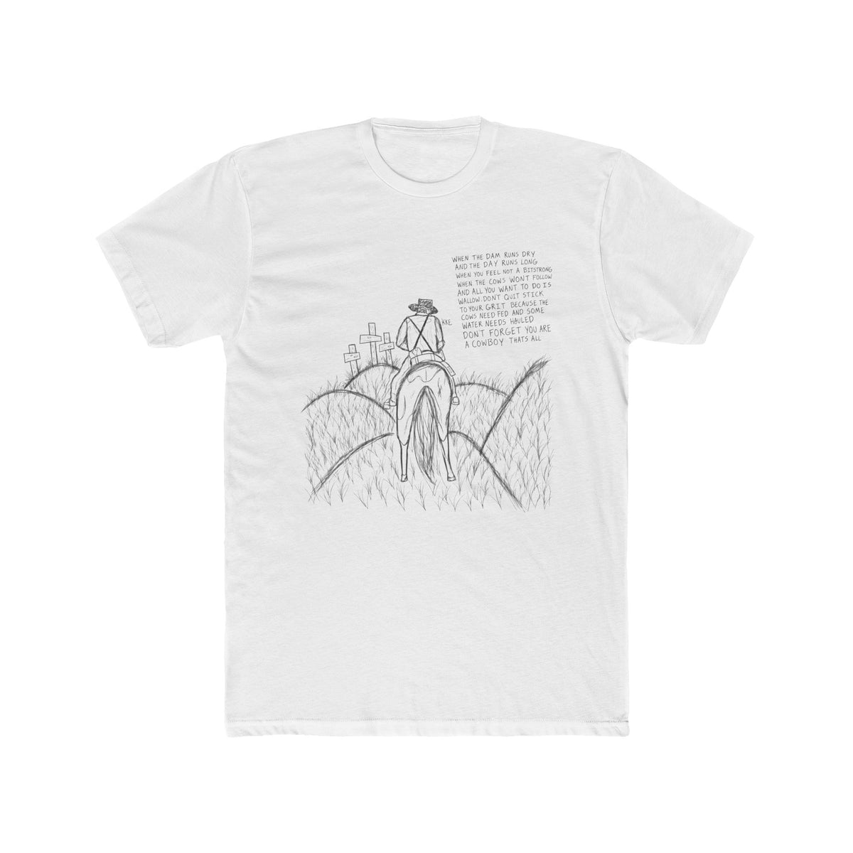 Cowboy that’s all poem T-shirt