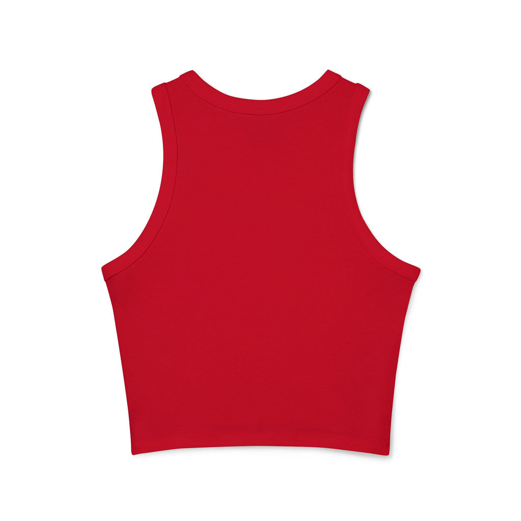 Women's Micro Rib Racer Tank Top water color bullrider