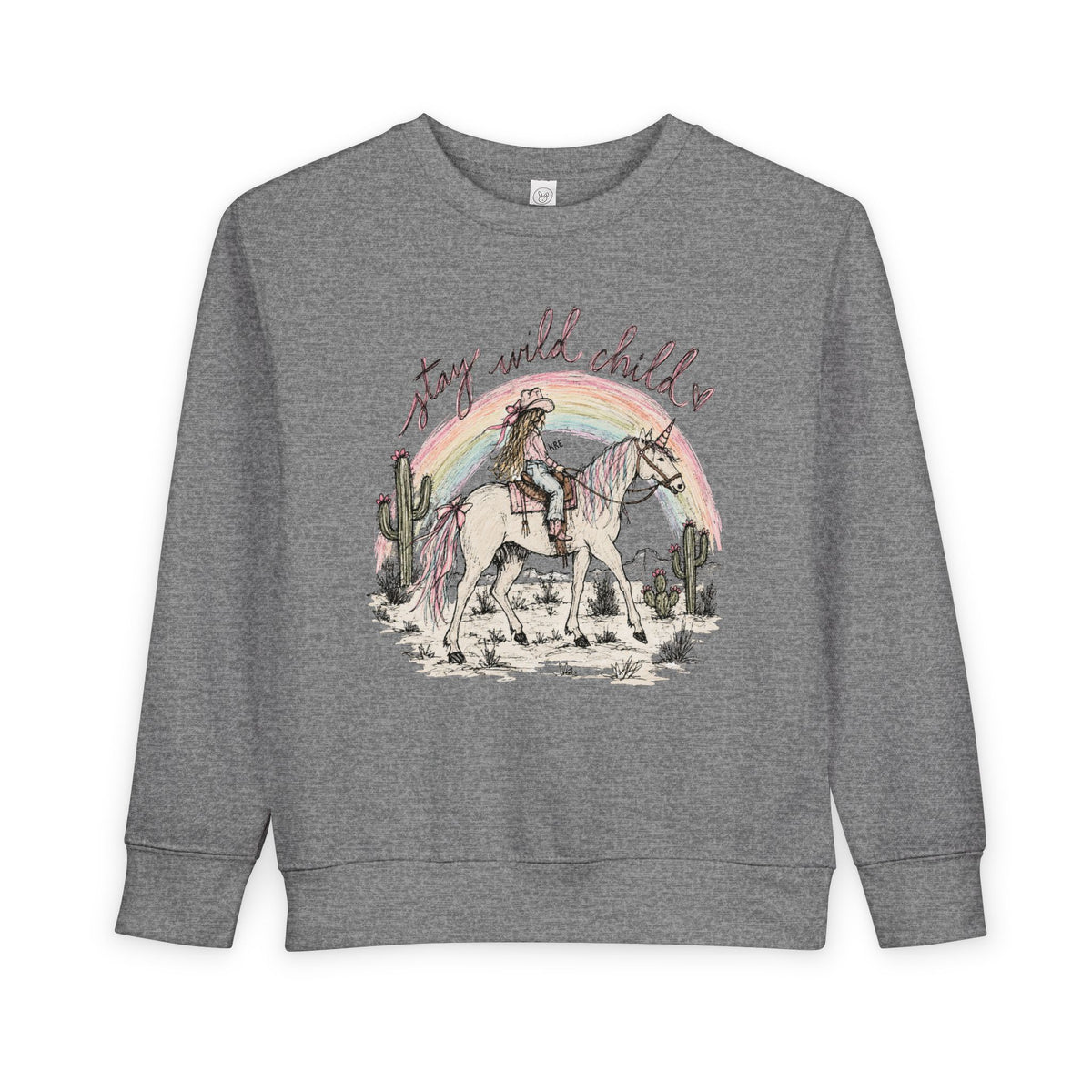 Stay wild child toddler crewneck